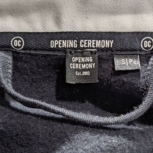 Opening Ceremony Women's Black Front Laced Collared Sweater Size S/P - Picture 5 of 8